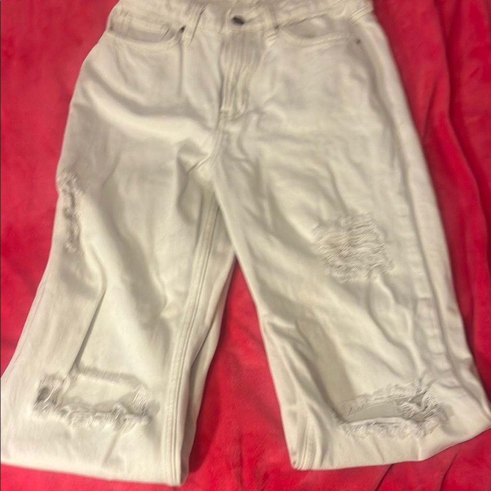 White Distressed Jeans